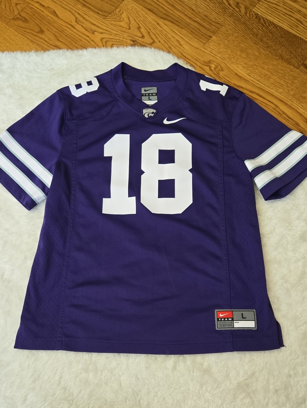 Nike Team Kansas State Football Jersey, Boys Size Large